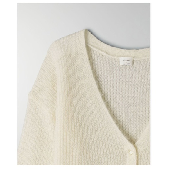 Aritzia Front to Back Cardigan in Butter Yellow - Picture 3 of 8